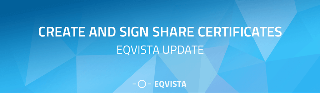 Create and Sign Share Certificates on Eqvista