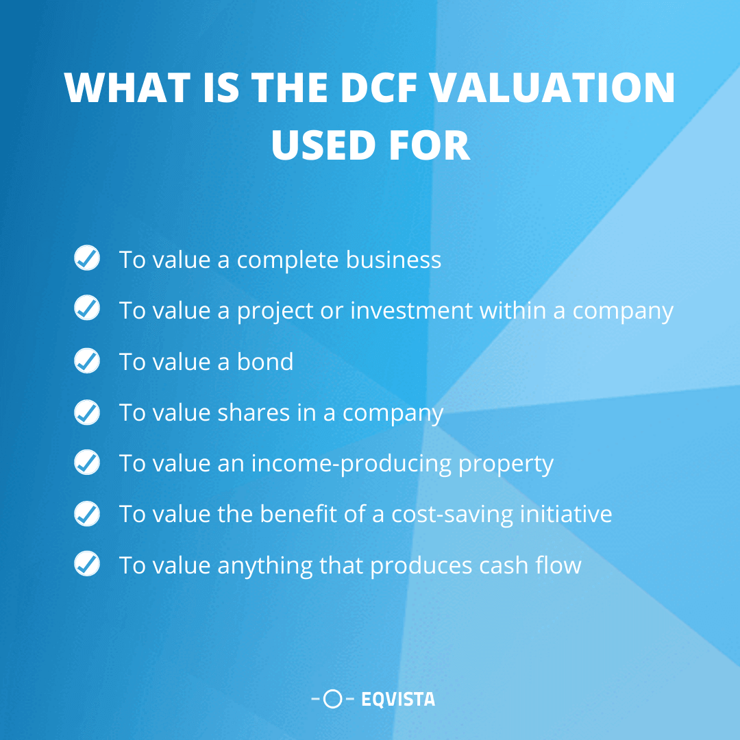 What is the DCF valuation used for?