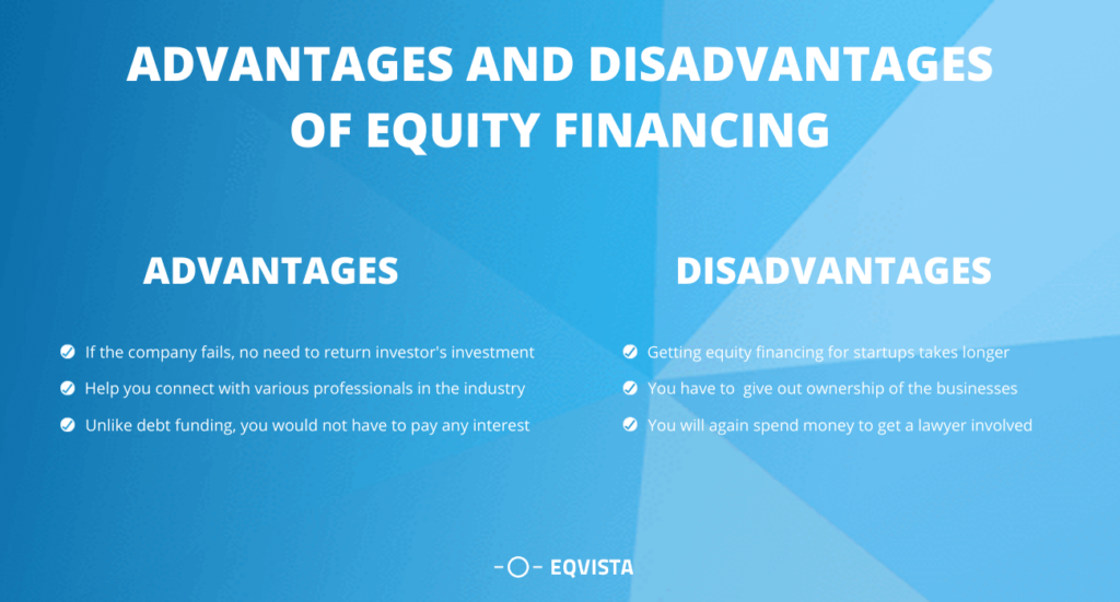 advantages and disadvantages of equity financing