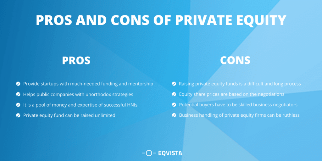 Pros and cons of private equity