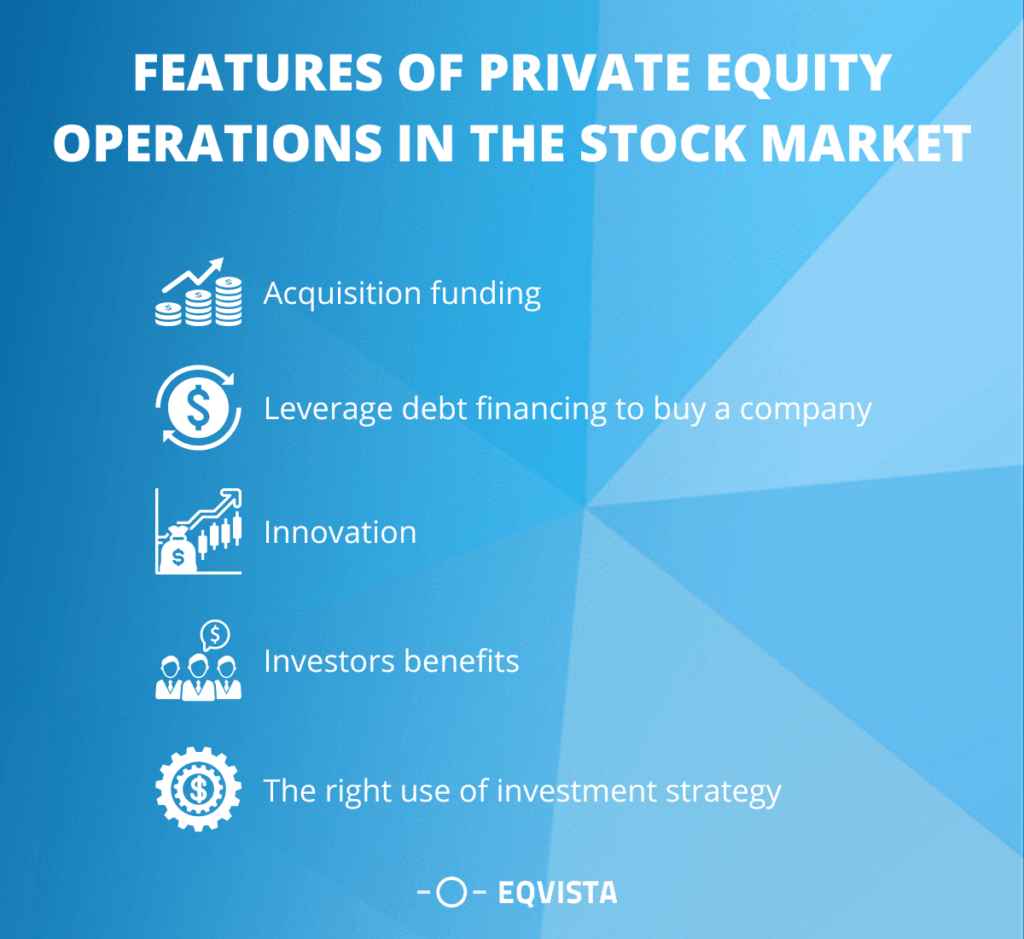 Features of private equity operations in the stock market