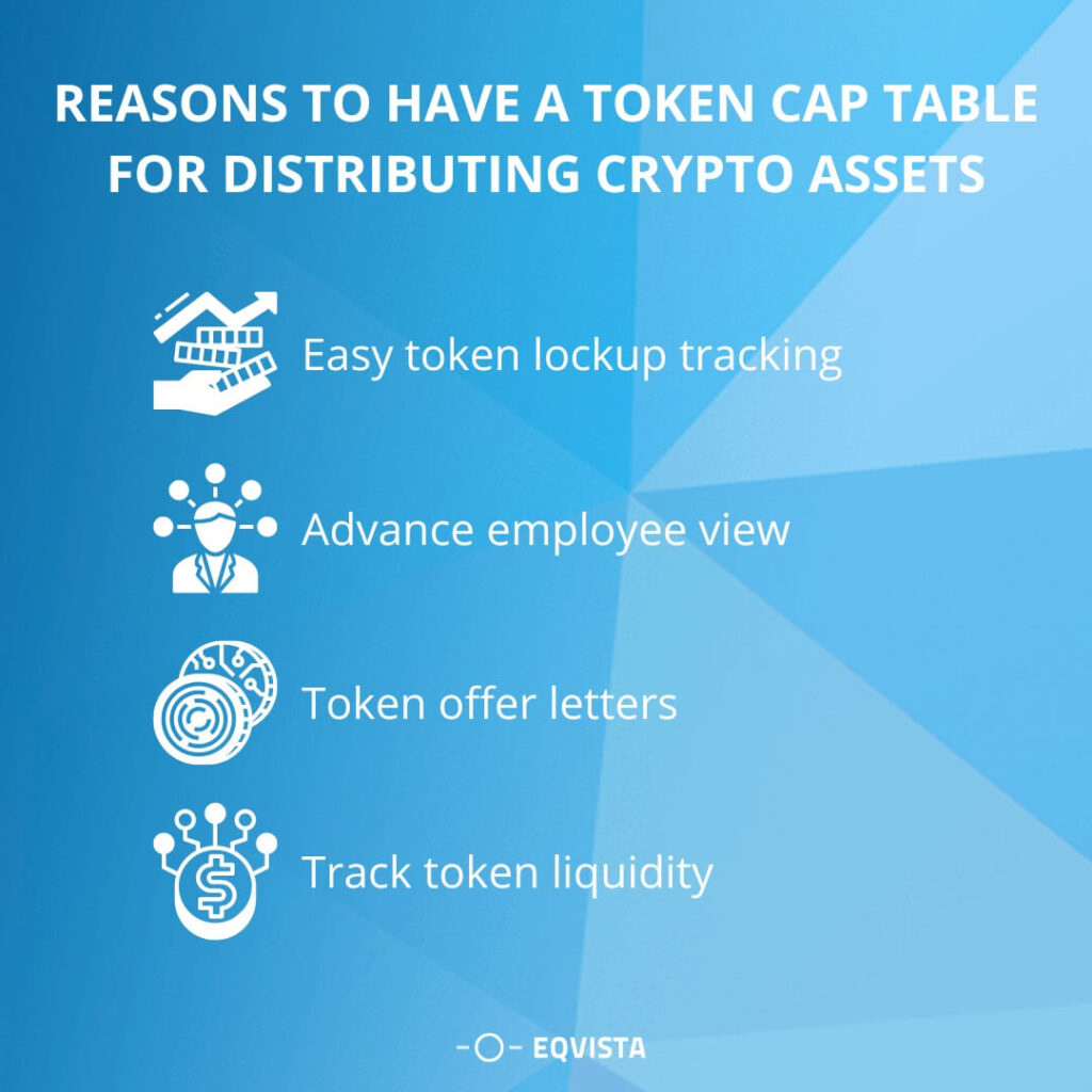 Reasons to have a token cap table for distributing crypto assets