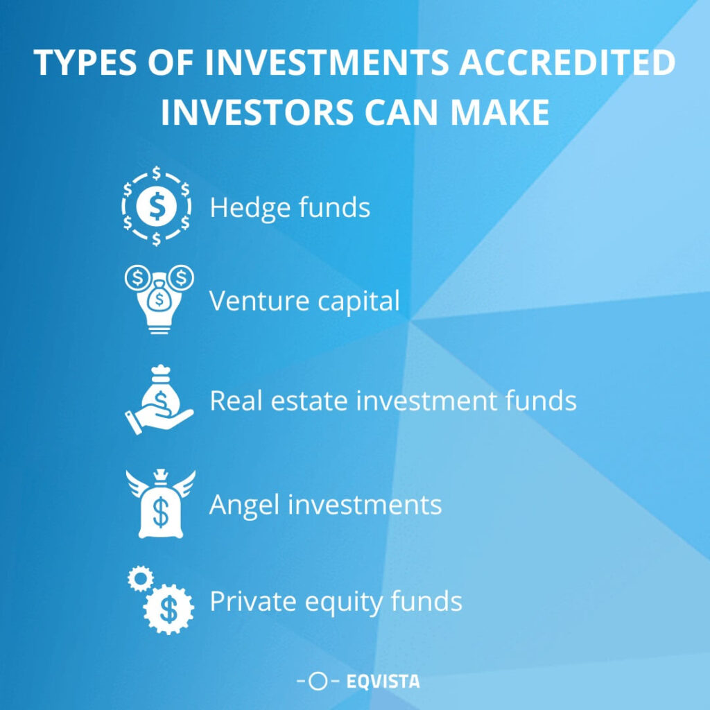 Types of investments accredited investors can make