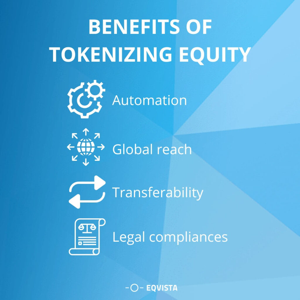 Benefits of tokenizing equity