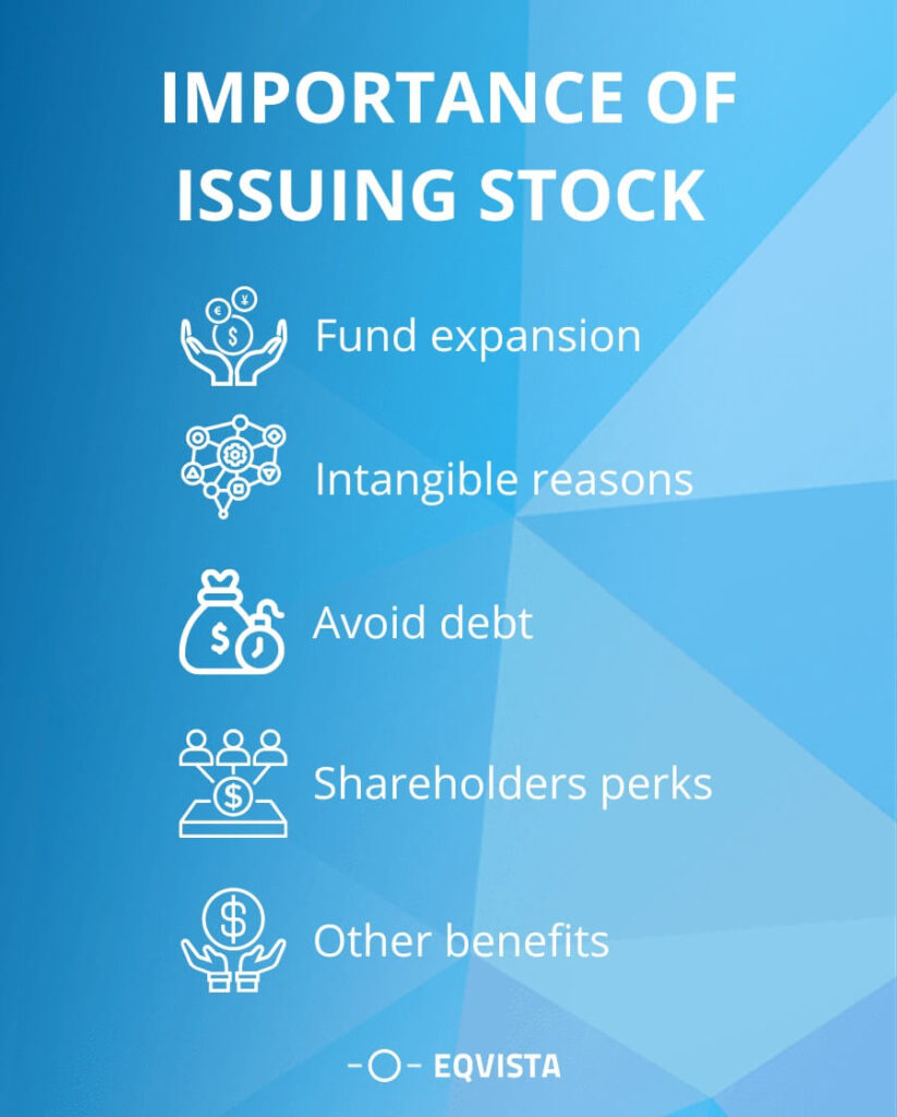 Importance of issuing stock 
