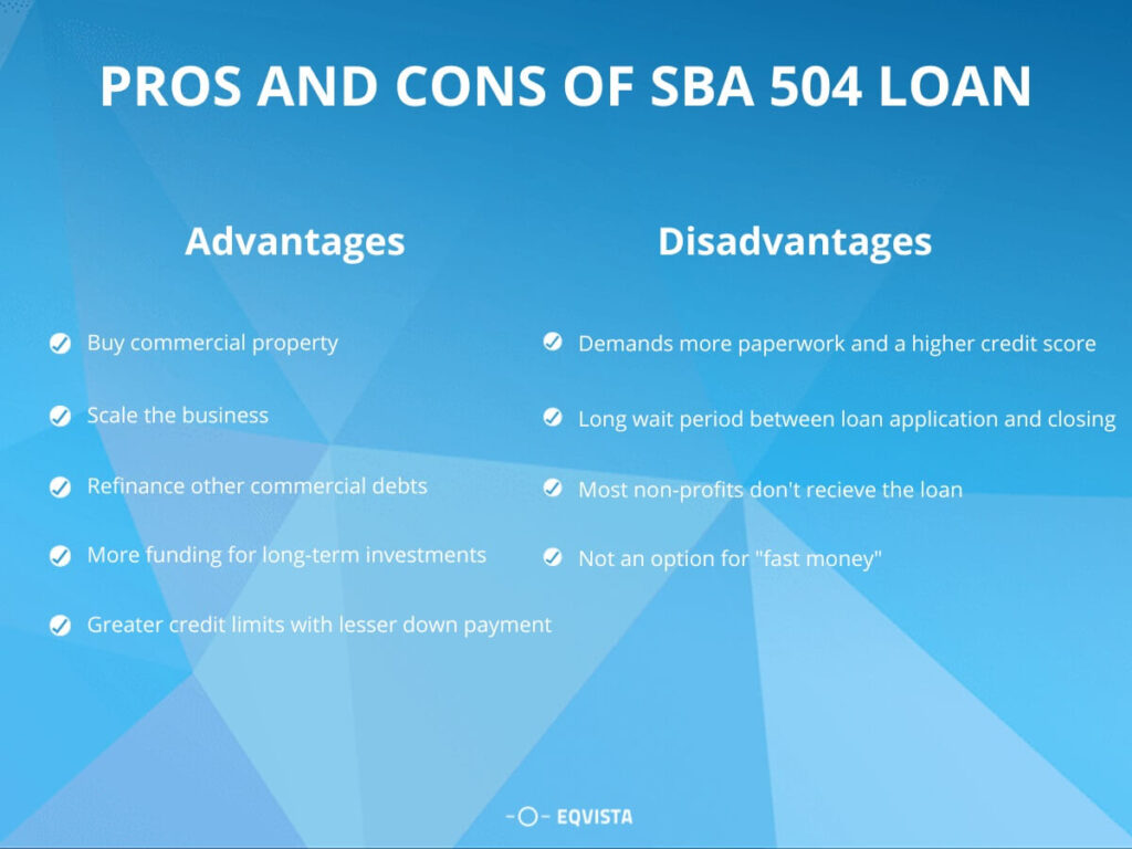 Pros and Cons of SBA 504 Loan