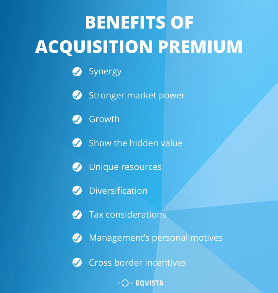 Benefits of acquisition premium