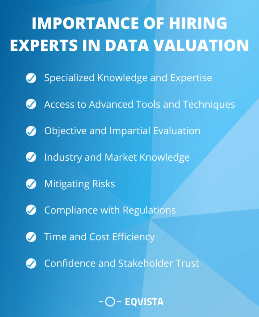 Importance of hiring experts help in Data Valuation