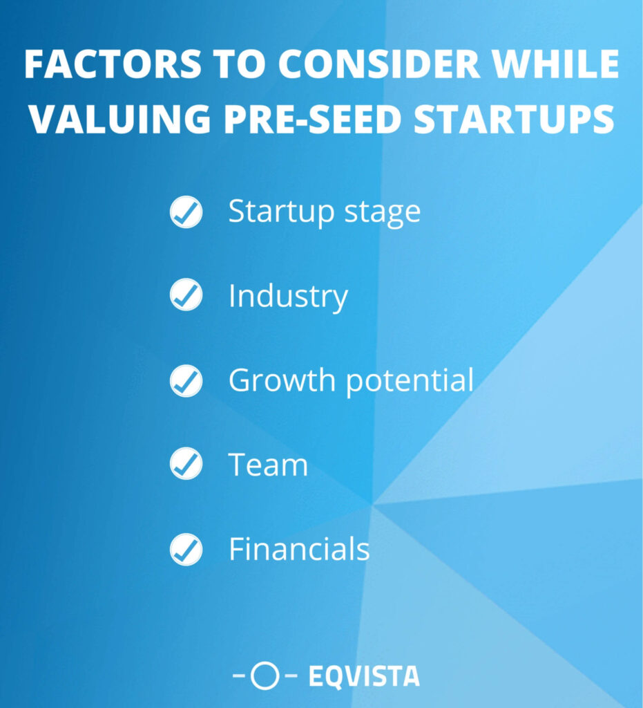 Factors to consider while valuing pre-seed startups
