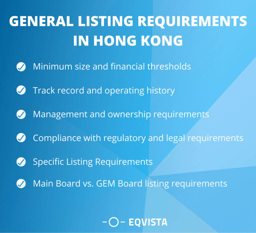 General Listing Requirements In Hong Kong