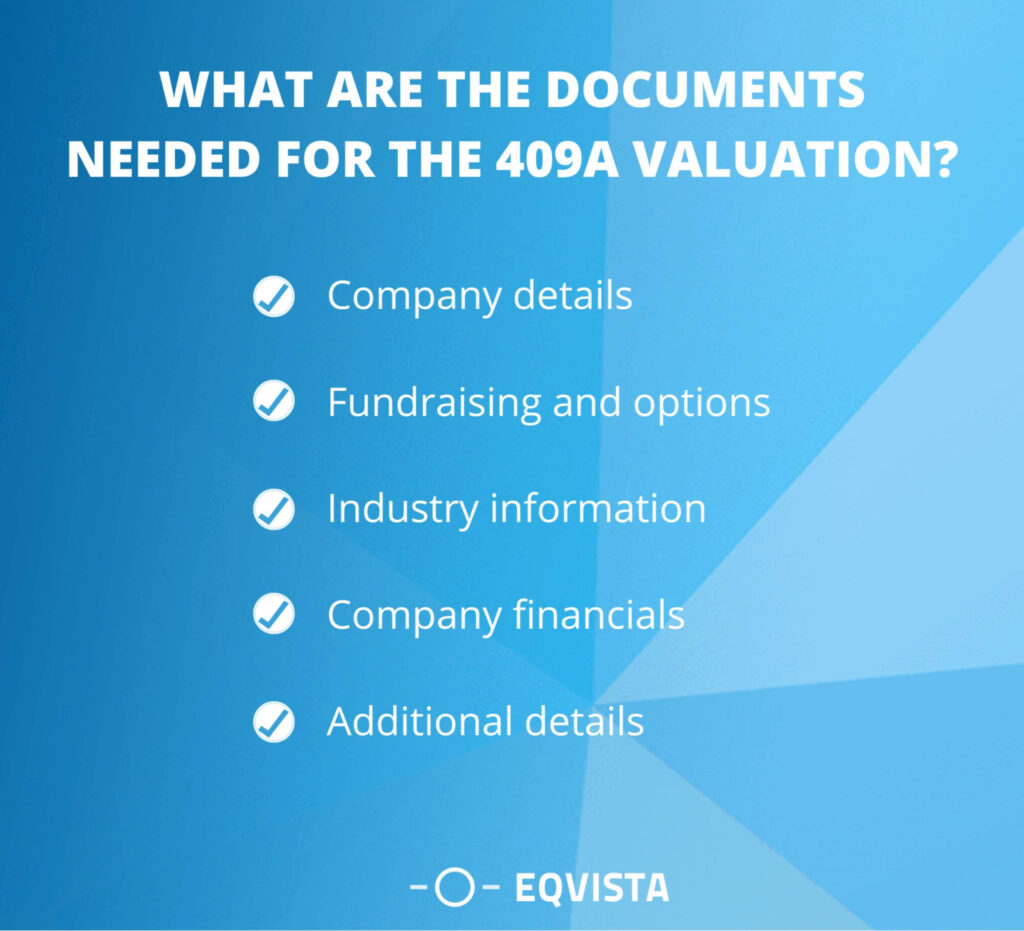WHAT ARE THE DOCUMENTS NEEDED FOR THE 409A VALUATION?
