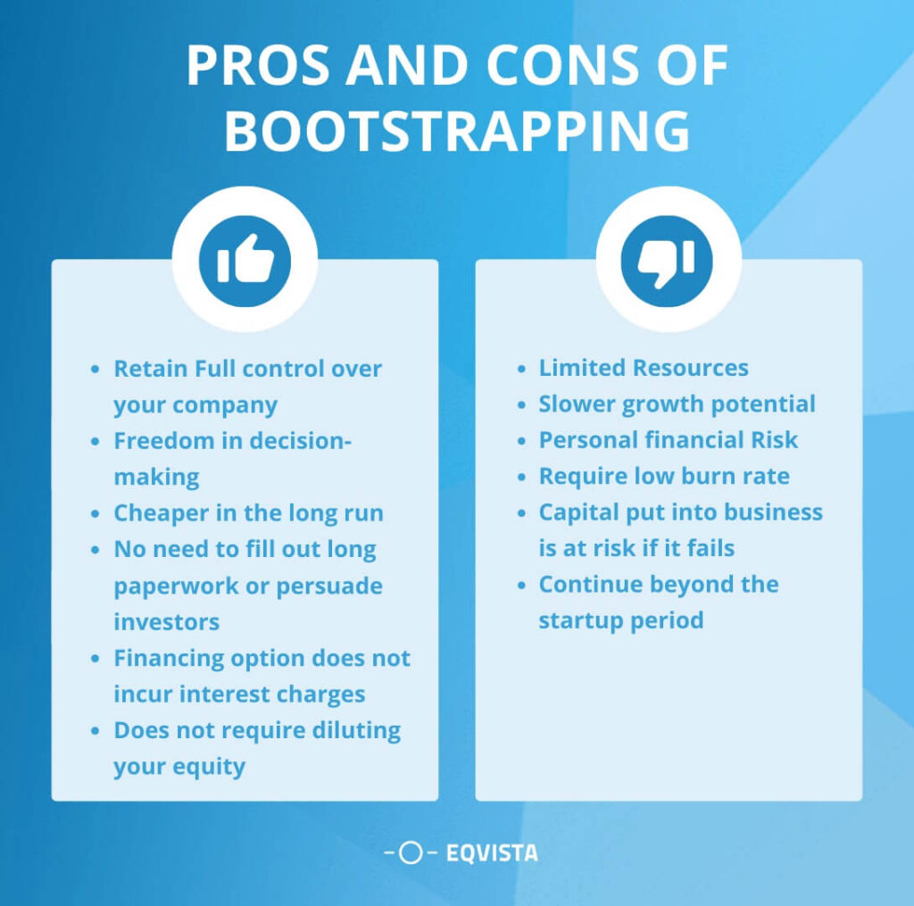 Pros and cons of bootstrapping