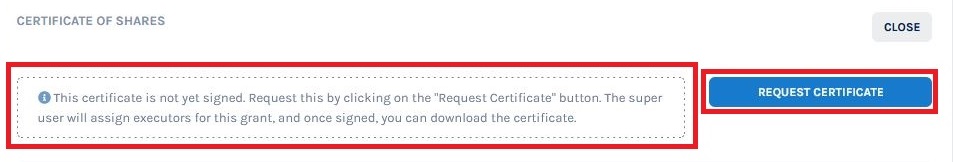request certificate