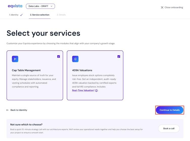 select your services