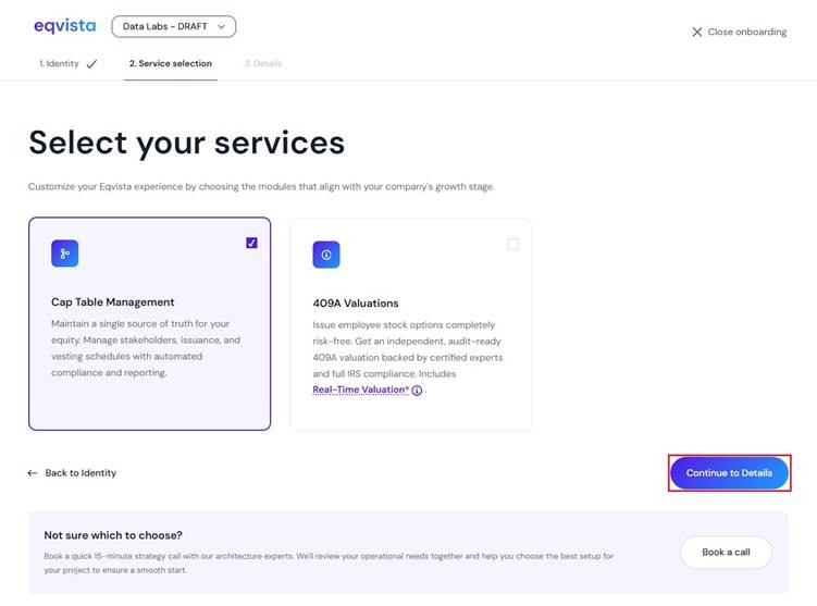 select your services