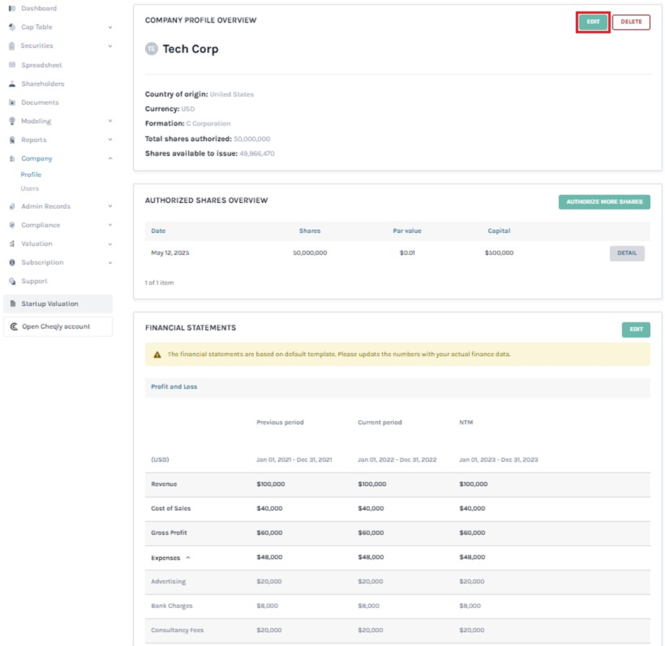 company profile overview