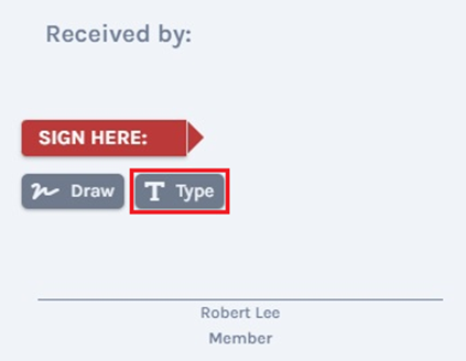 Type signature 