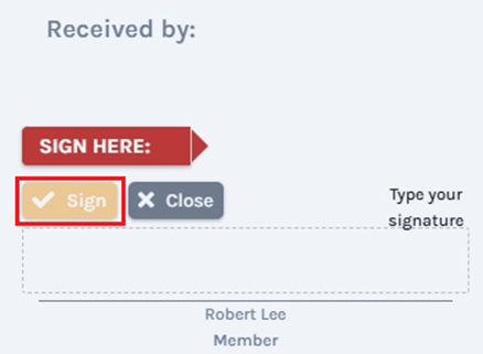 sign here