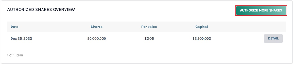 Authorize More Shares