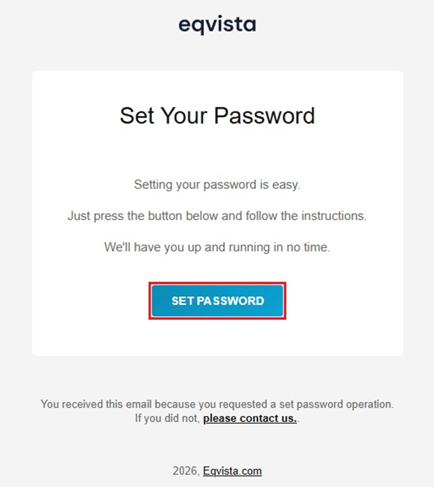 set your password