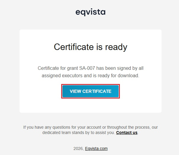 view certificate 