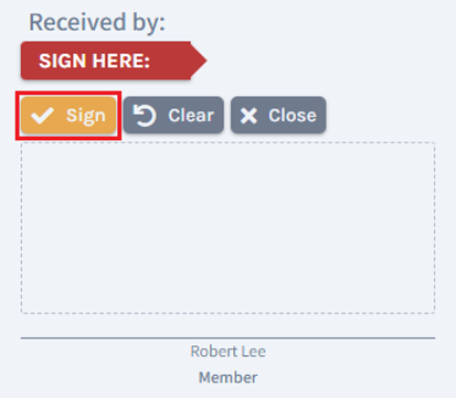 Sign here 