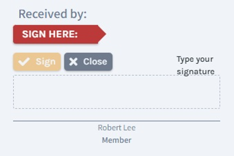 Sign here 