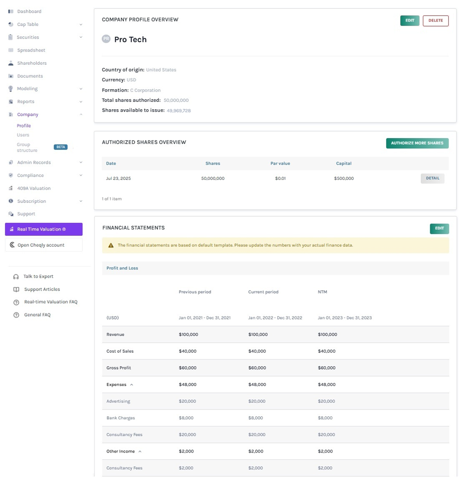 company profile overview