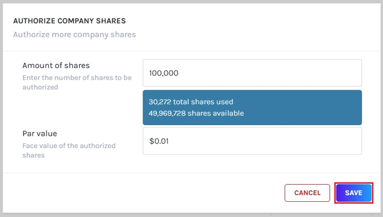 Authorize more shares
