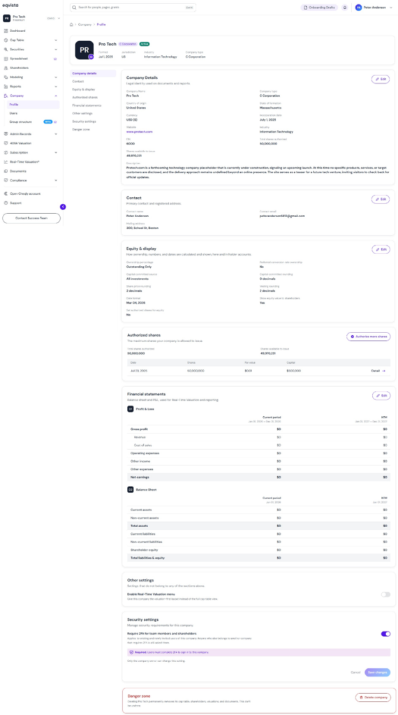 company profile overview 