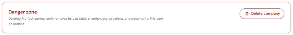 Delete Company