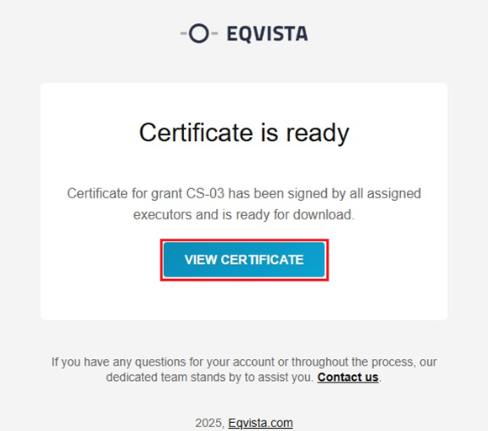 email notification