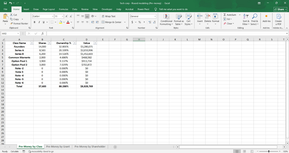Double-click the Excel file