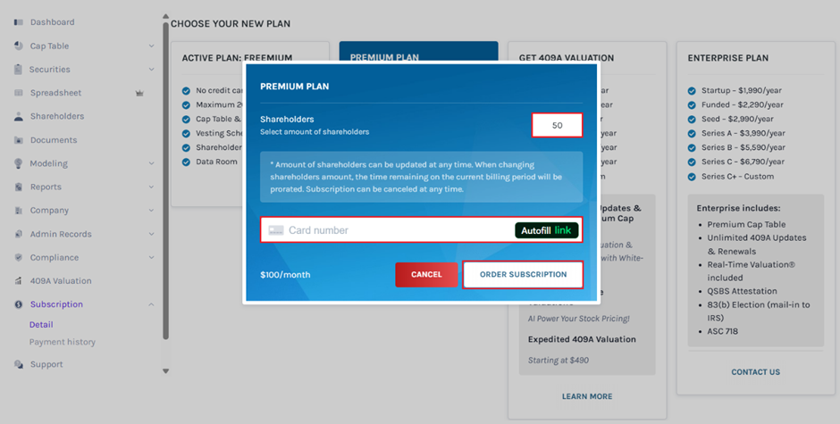 order subscription 