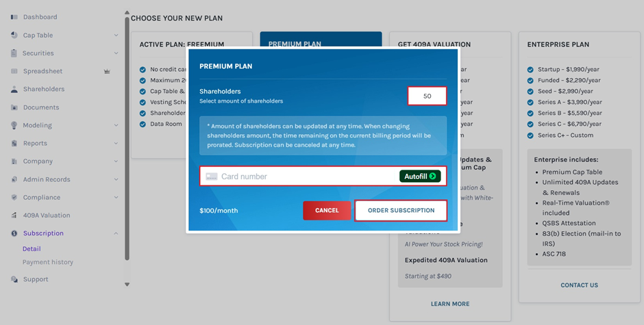 order subscription 