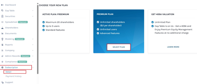 premium plan