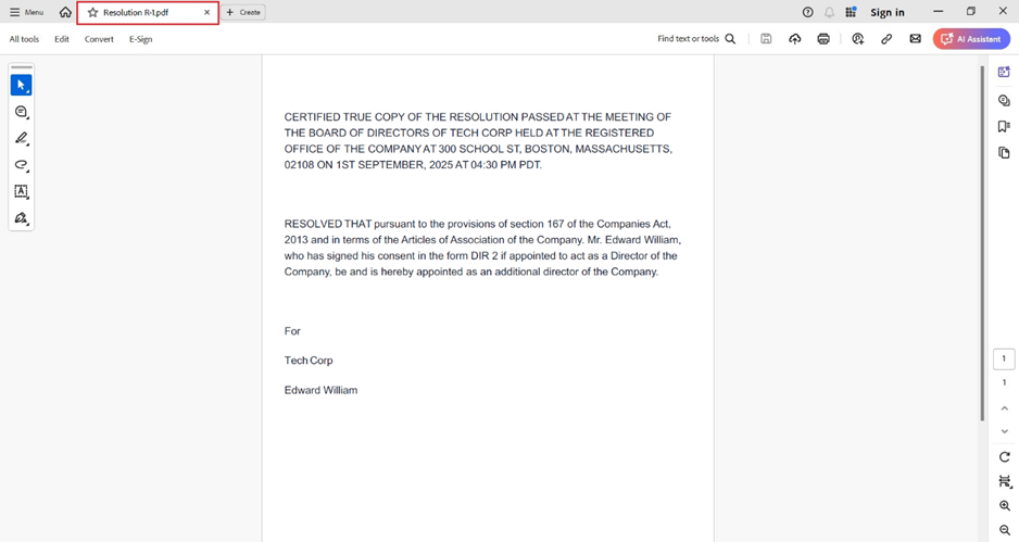 Double-click the PDF file