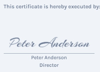 share certificate