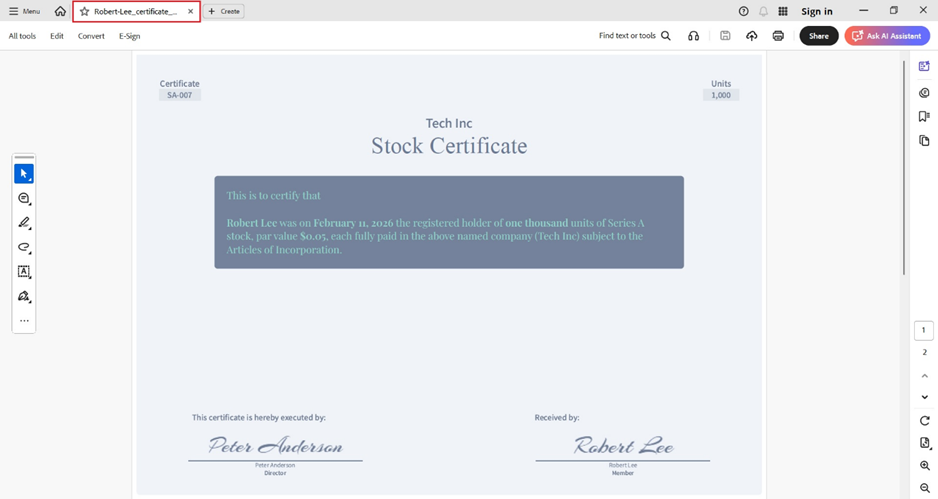 Double-click the PDF file to open