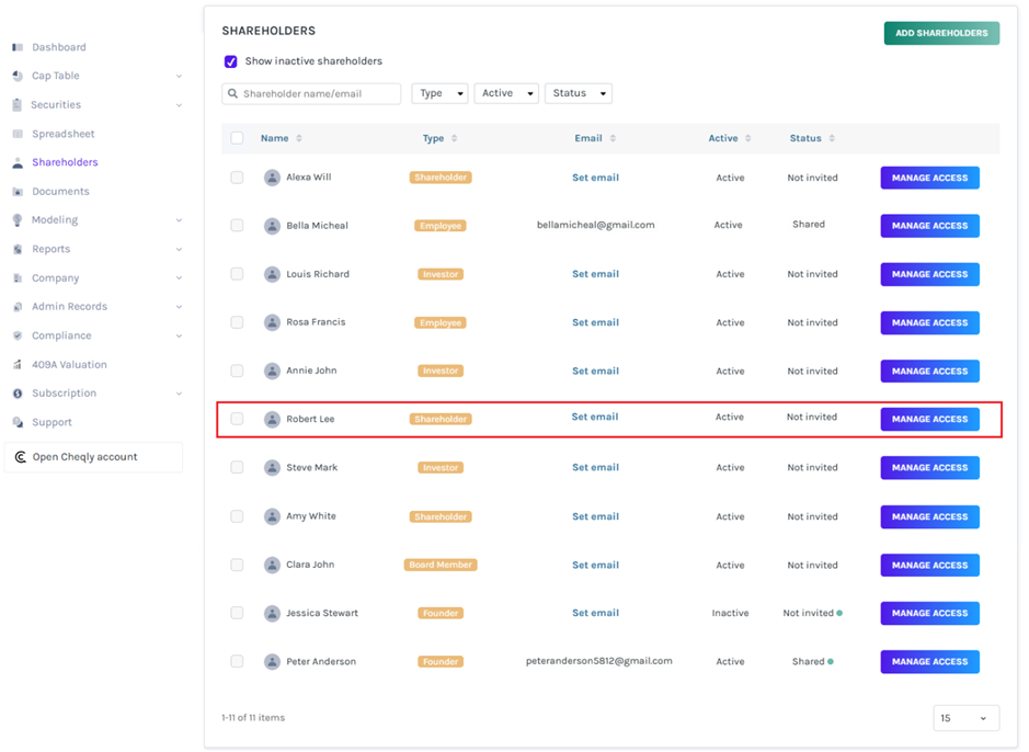 Manage Access