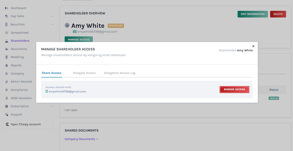 type of access