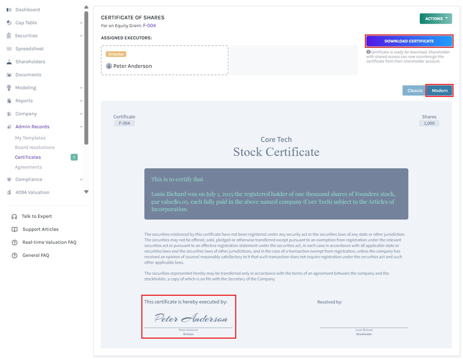 Download Certificate