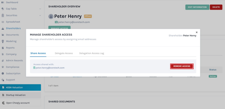 manage share access