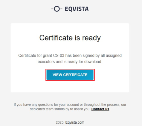 View Certificate