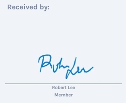Signature confirmation