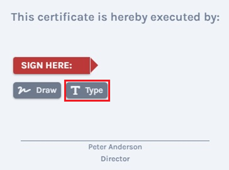 Type signature 