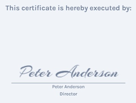 Signature confirm 