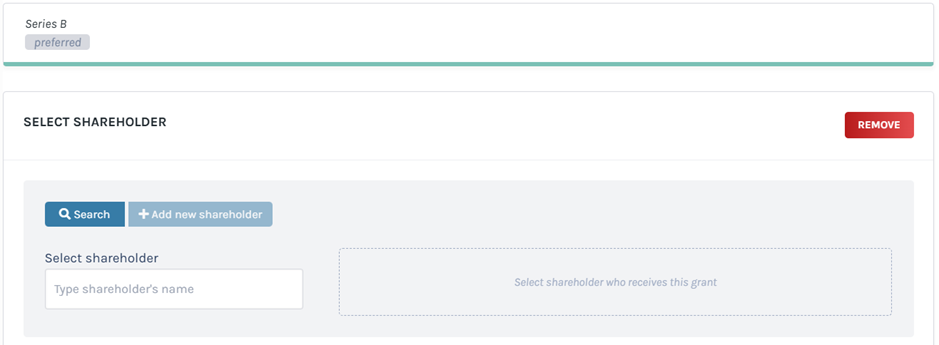 select shareholders