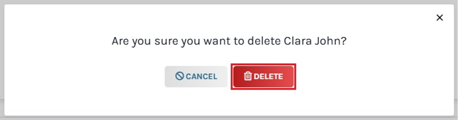 delete confirmation