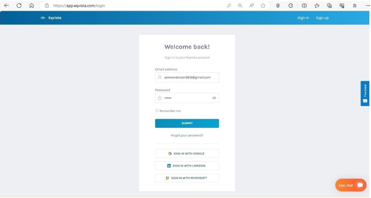 create account